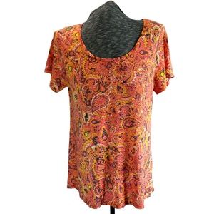 LulaRoe Classic T Paisley Tunic Top XL 18-20